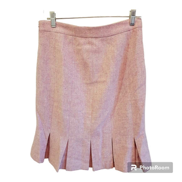 Vintage HOLT RENFREW 100% Wool Skirt - Picture 2 of 5